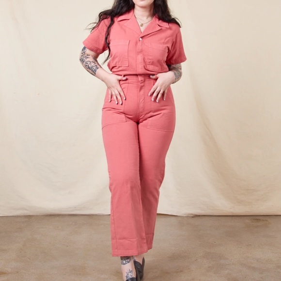 Big Bud Press Pants - Short Sleeve Jumpsuit Big Bud press raspberry sorbet